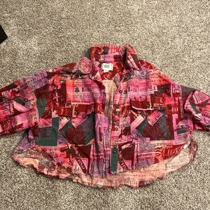 Urban outfitters cropped flannel